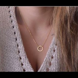 Chic Gold Ring Necklace